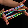 3PCS Chinese String For Kids Finger Game Rainbow Colored Rope 160CM Children's Day Gift Birthday Party Supplies Kinder Spiele 3