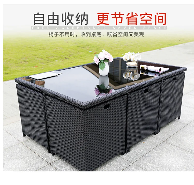 Luxury Garden Furniture Outdoor Sets Unique Modern Back Yard Patio Furniture Sets Rattan Lounge European Mueble Jardin Furniture