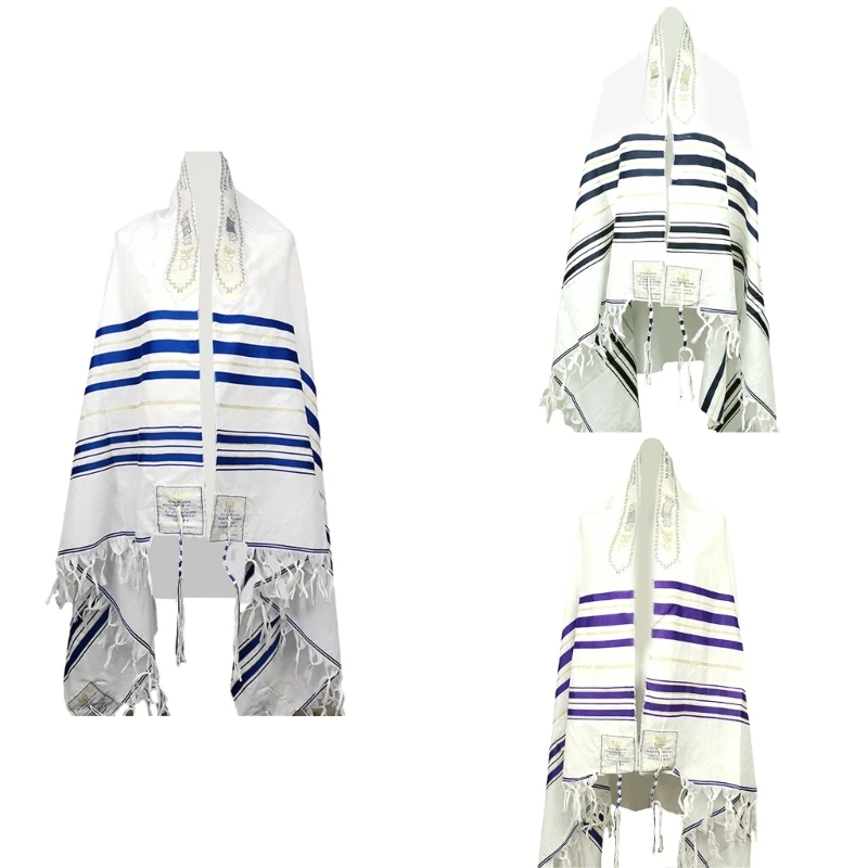 Prayer Shawl Messianic Tallit Prayer Shawl 71 42" For Men & Women Christian Messianic Tassels Prayer Scarf Arabic Scarves