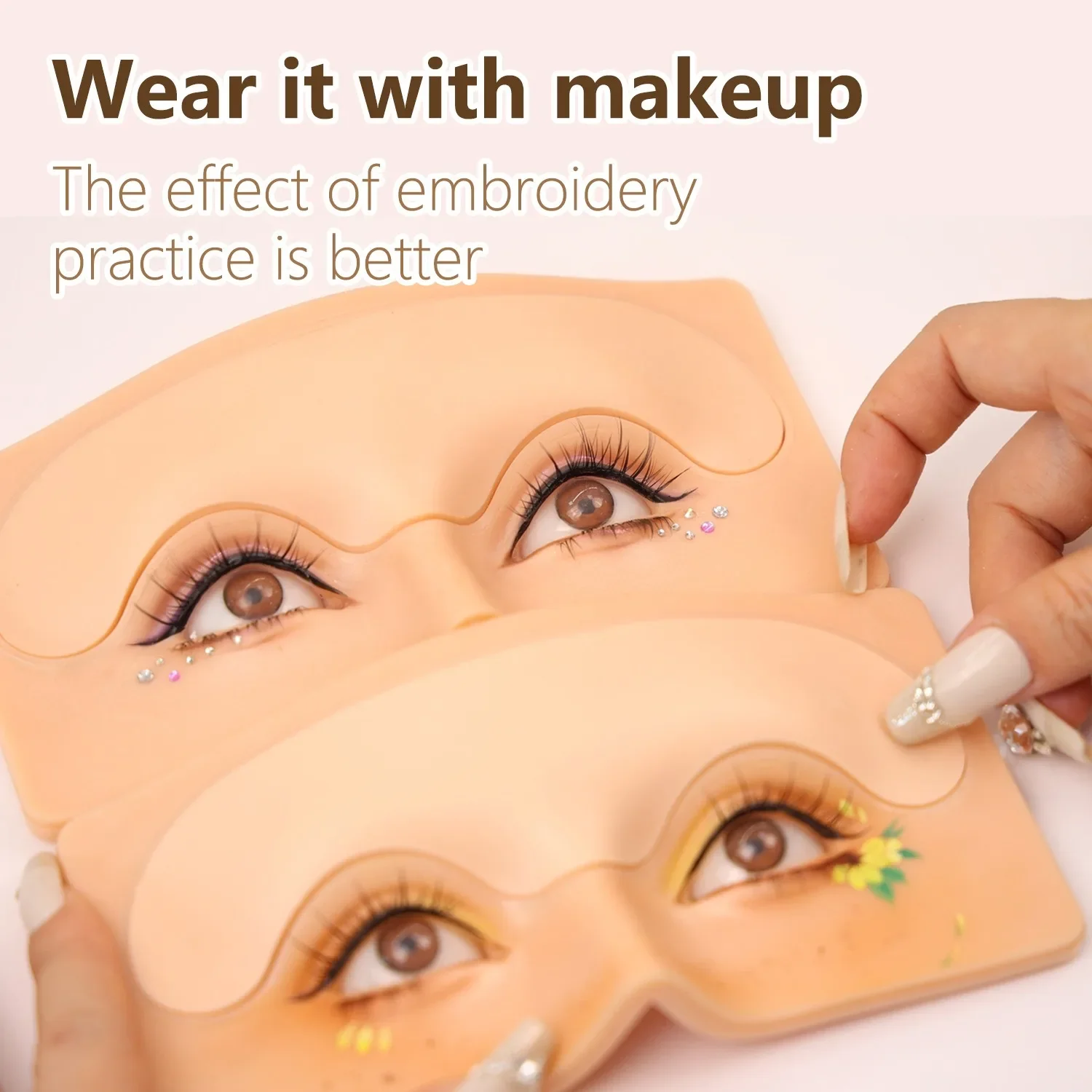 シリコーン練習スキン 3D メイク練習ボードアートメイクマイクロブレー
