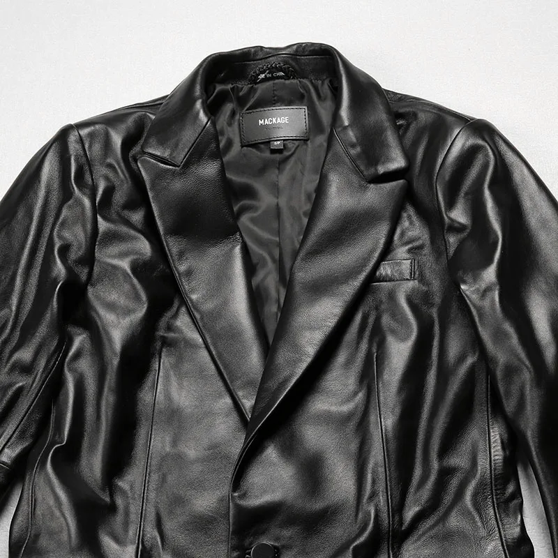 High Quality Genuine Leather Suits Women\'s Black Sheepskin Jacket