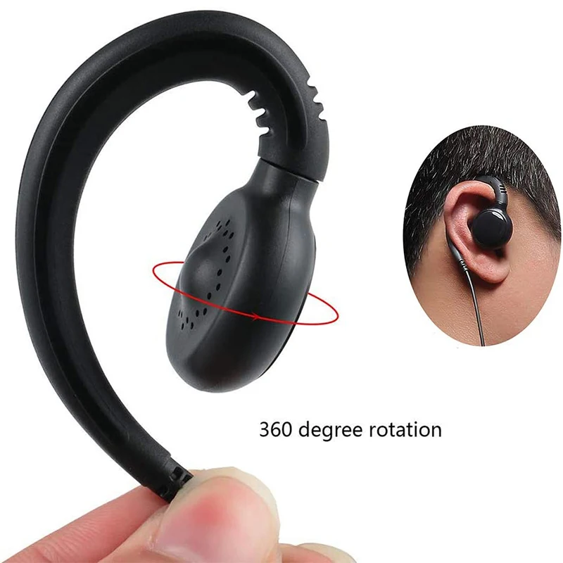 RISENKE Headset Walkie Talkie Earpiece with Mic for Motorola CP250,CP300,CP450,CP450LSCLS1110,CLS1410,CLS1413,GP300,GP308