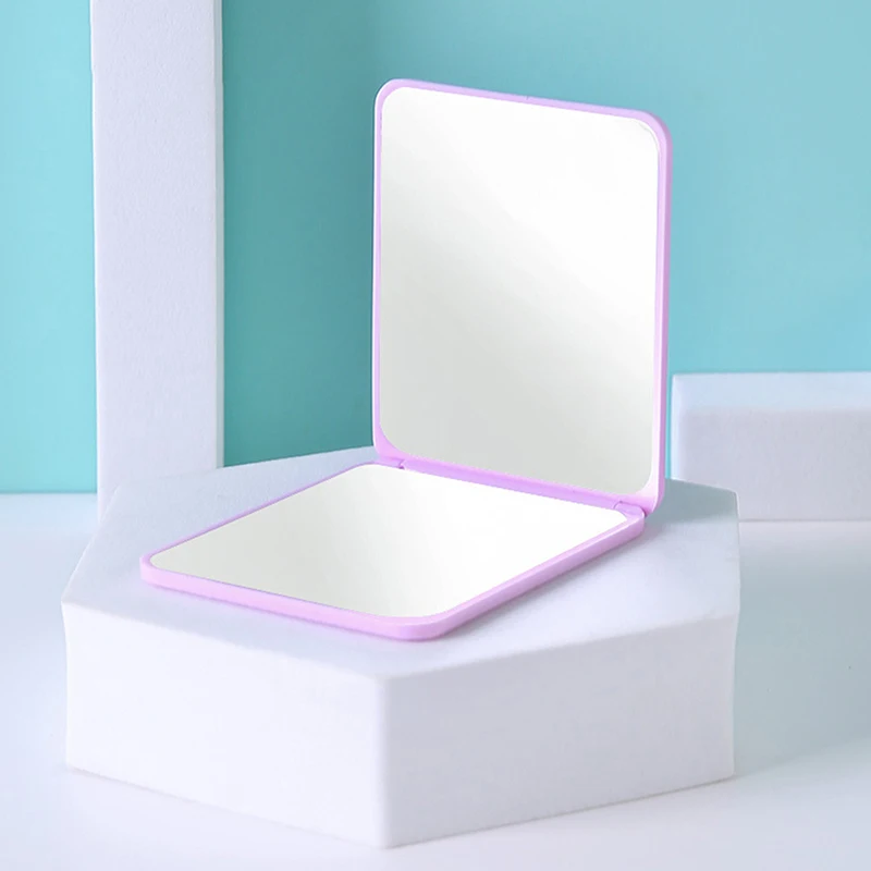 Makeup Mirror Foldable Makeup Mirror Mini Square Portable Hand Mirrors