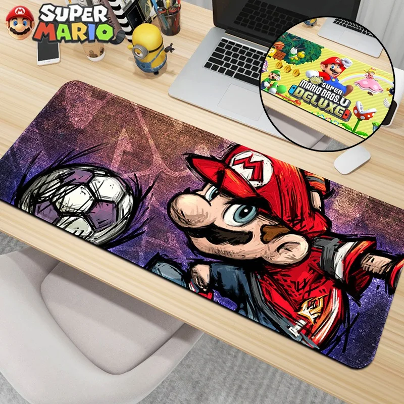 Super Mario Bros Mouse Pad Anime Table Mat Over Size Xl Mousepad Games Mouse Desk Pad Demons Princess Peach Office Table Matss
