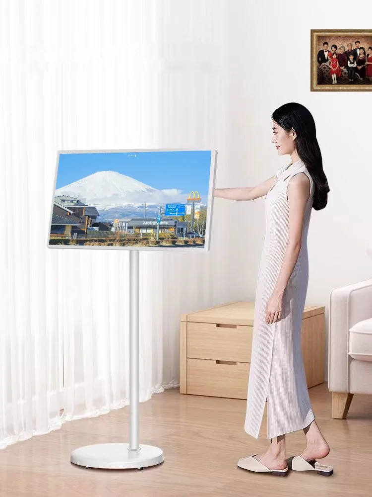 23.8 Inch Portable TV Rechargeable with Independent Battery Home/Portable Touch Smart Screen TV