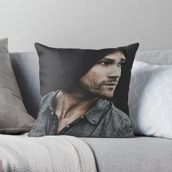 

Sam Winchester Printing Throw Pillow Cover Waist Wedding Hotel Bedroom Soft Fashion Throw Sofa Pillows not include One Side