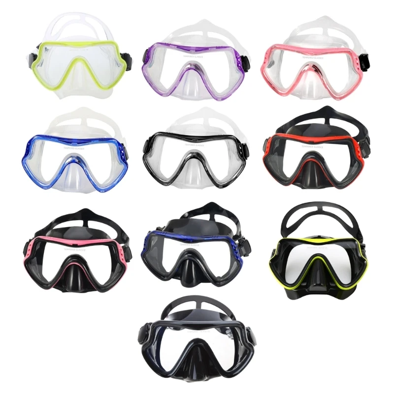 SnorkelDivingMaskAntiFogSwimGogglesTemperedGlassScubaSnorkel