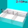 2/10Pcs Adjustable Drawer Dividers 27.5-51cm Expandable Clear Drawers Separators for Home Kitchen Closet Organizers Accessories 1