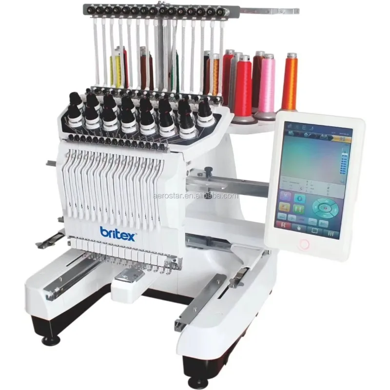 Single Head 15-Pin Computerized Embroidery Machine 2