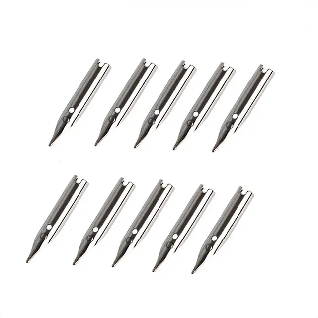 10PCS Fountain Pen Nib Universal Nib Fits Most Fountain Pen 0.38mm Gold