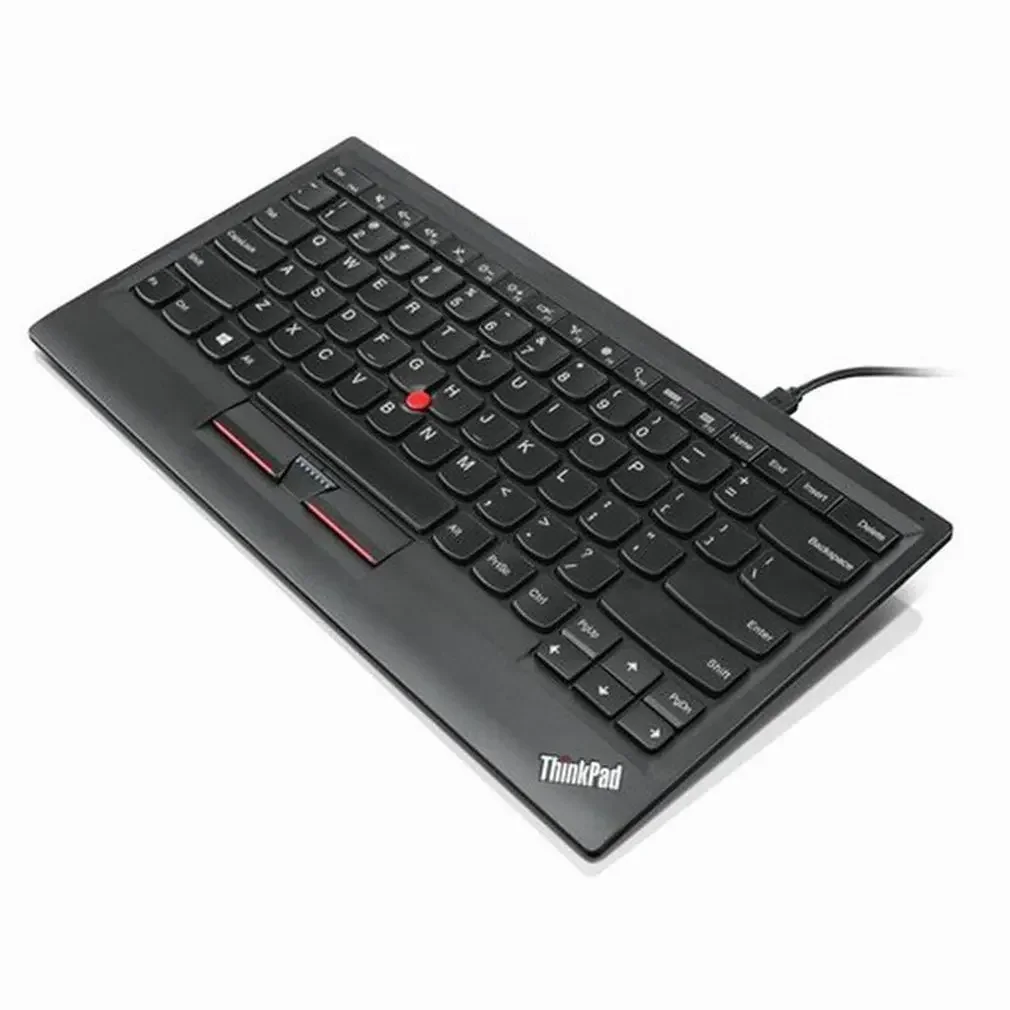 Lenovo-thinkpad Small Wired Keyboard Usb Red Dot Eua Rússia Portugal Hebraico Suécia Turquia Holanda 0b47190 Ku1255 - Imagem 3