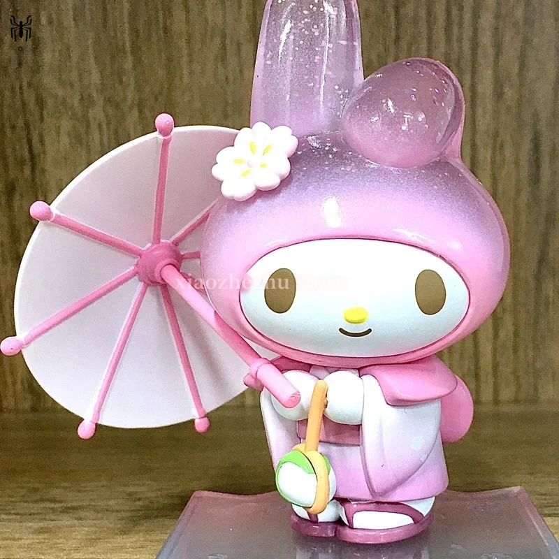 

Фигурка Sanrio, фигурки цветущей и вагаси серии pompurin Mymelody Kuromi Cinnamoroll, экшн-фигурки, модели кукол, детская игрушка
