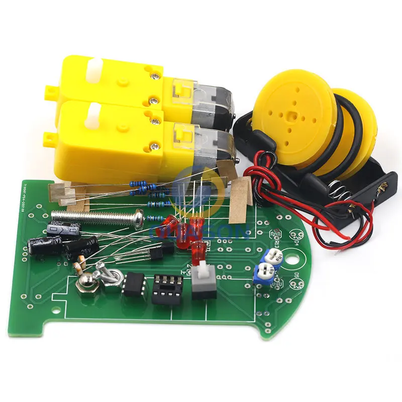 D2-1 DIY Kit Intelligent Tracking Line Smart Car Kit TT Motor Electronic  DIY Kit Smart Patrol Automobile Parts DIY Electronic