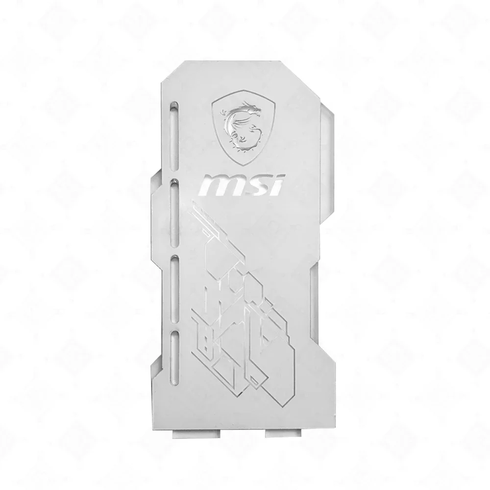 Supporto Scheda Video In Alluminio - Altezza Regolabile 74-120mm, Bianco - Foto 5