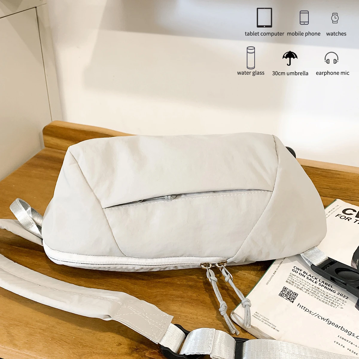 Crossbody Bag Men's Casual Chest Bag 2025 New Fashion Trendy Brand Small Shoulder Bag Women's Lightweight Sports Waist Bag Shoulder Bag