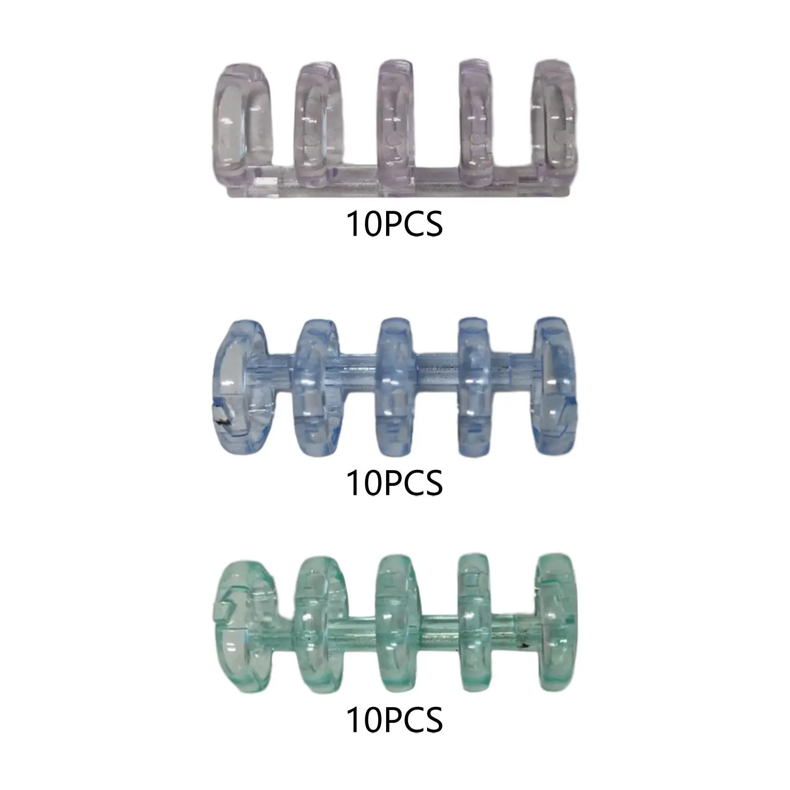 

10Pcs 5 Rings Loose Leaf Binder Rings Snap Split Hinged for Diary Notebook