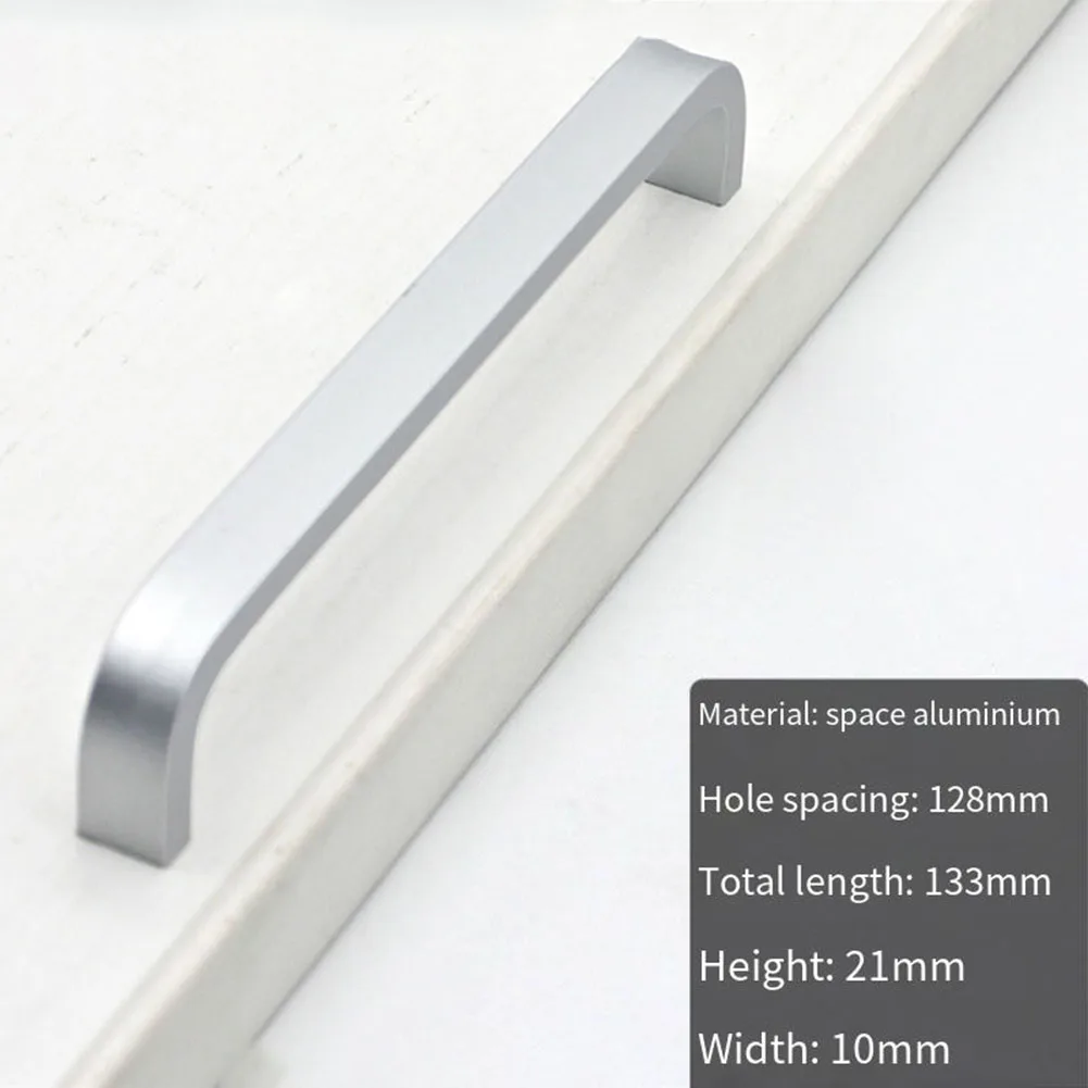 Kitchen Door Cabinet Straight Handle Pull Knobs Hardware Door Knobs And Handles 68mm/100mm/133mm/165mm/197mm