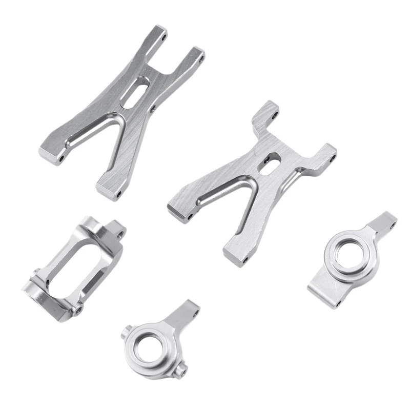 279488A2 YUPVM Upgrade Suspension Arm & Front/Rear Hub C Parts Kit for A959 A979 A959B A979B RC Car Replacements,Grey 