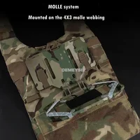 Жилет, стойка для мобильного телефона, тактическая сложенная навигационная доска, держатель для мобильного телефона MOLLE, охотничья пейнтбольная нагрудная сумка, сумка для карт — изображение 5