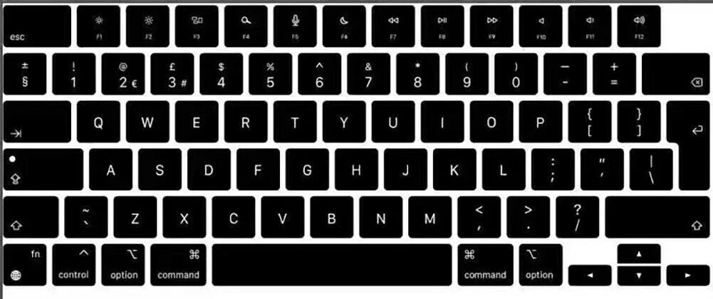 MacBook Air 13 15 2023 2022 2020용 실리콘 키보드 커버 보호 스킨