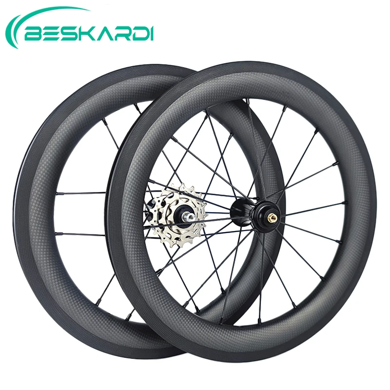 Beskardi 16inch 305 Folding Bicycle Carbon Wheel Rim Brake Outer 3