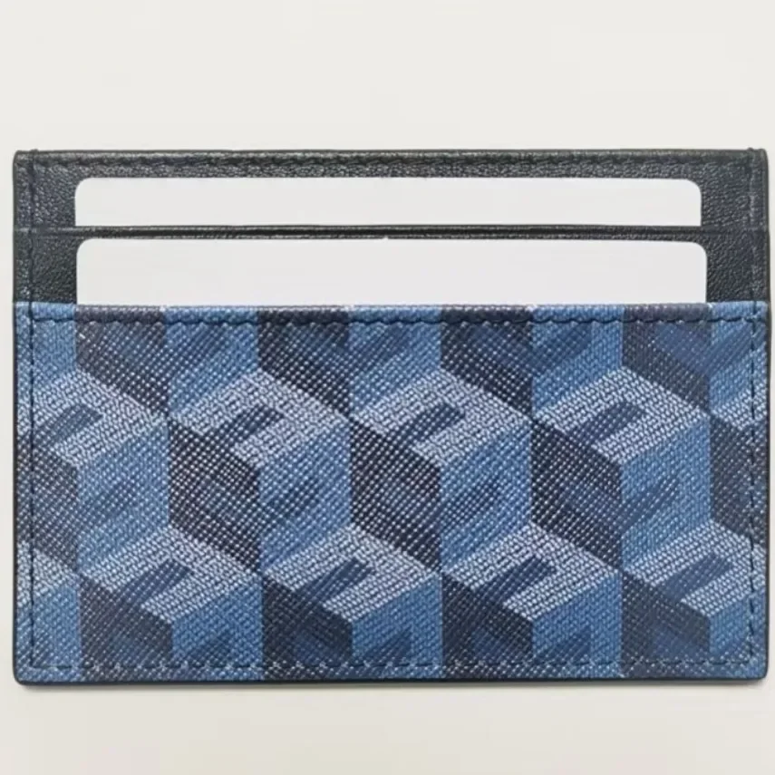 3D Pattern Genuine Leather Card Holder For Men And Women Coin Purse