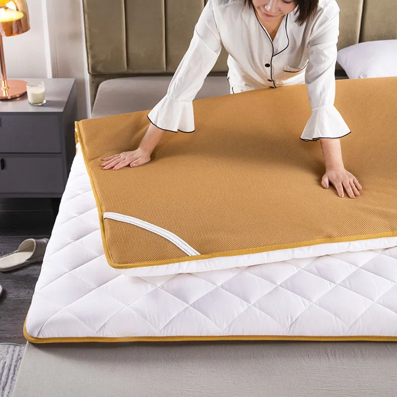 Formtheo Natural Soy Fibre Double Tatami matras Single Dormitor Quilted Foldable Pillow Topper Mattress 180x200