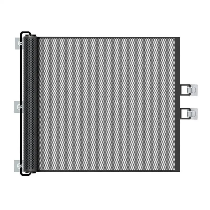 Retractable Pet Gate No Punching Kid Isolation Net Safety Multifunctional Easy Install Pet Gates For Stairs Outdoor Doorways