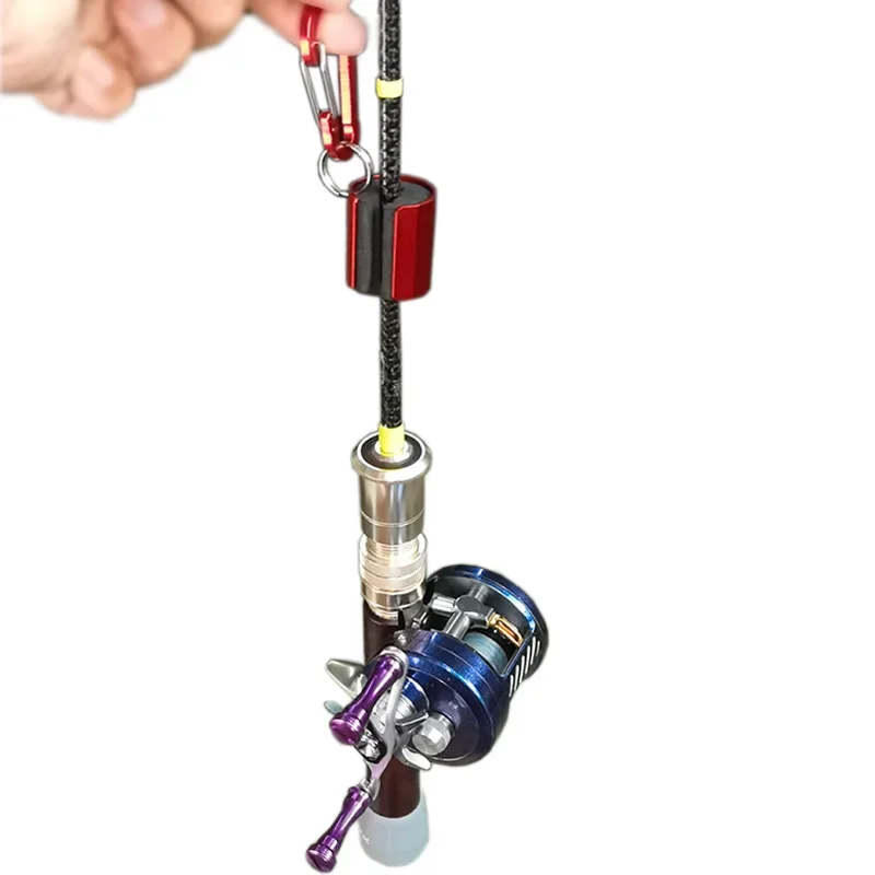 Fishing Rod Holder Lure Portable BFS Aluminum Alloy Fly Fishing Tackle Quick Rod Assistant Tools fishing rod bracket fishing rod support fishing rod rest fishing rod holder