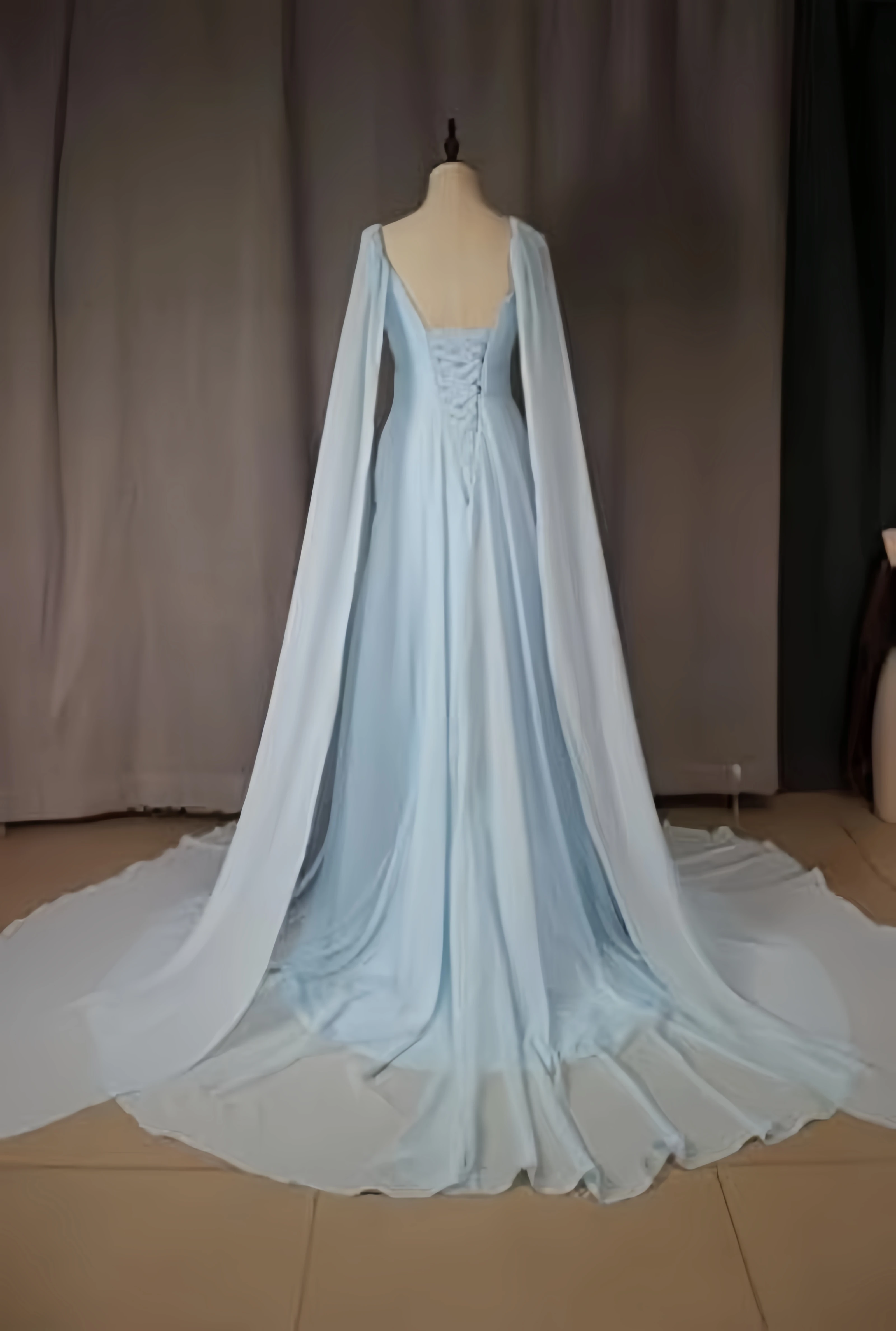 TSxuelian Floor Length Mother of Bride Women's Long Bridesmaid Dresses with Sleeves Pleated Chiffon V-Neck Formal Evening Dress mother bride dresses