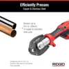 72553 Model RP 115 Compact Hydraulic Press Tool Kit with SlimGrip Handle and ProPress Jaws Lightweight Swivel Head One-Handed 5