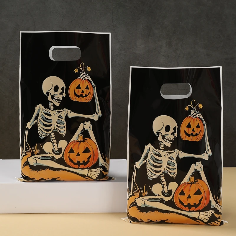 10/25/50 stücke Halloween Geschenk Taschen Happy Halloween Party Süßigkeiten Cookie Taschen Dekor Kürbis Geist Verpackung Taschen HalloweenSuppliesr ﻿ – Detail 3