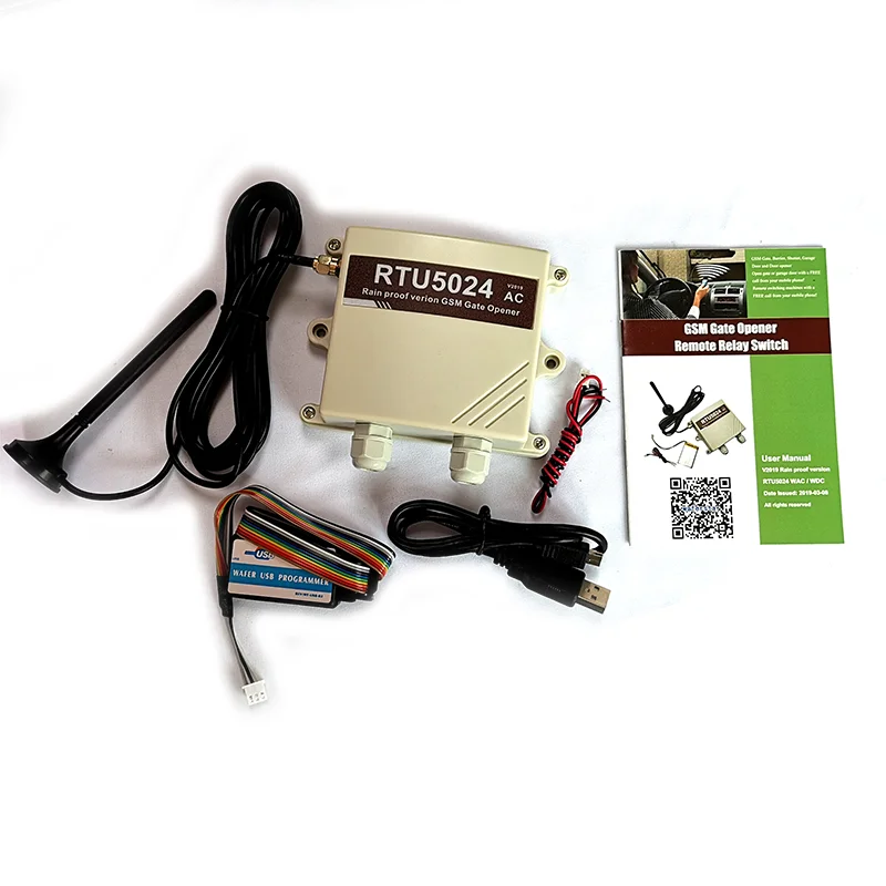 Antipioggia 220V Ac Rtu5024 Gsm Apriporta Cancello Relè Gsm Interruttore Remoto Controllo Accessi Chiamata Gratuita Sicurezza Domestica