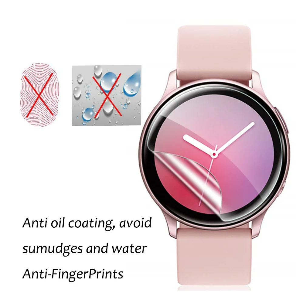 3pcs Tpu Screen Protector For Samsung Galaxy Watch Active 2 44mm 40mm Soft Film For Samsung