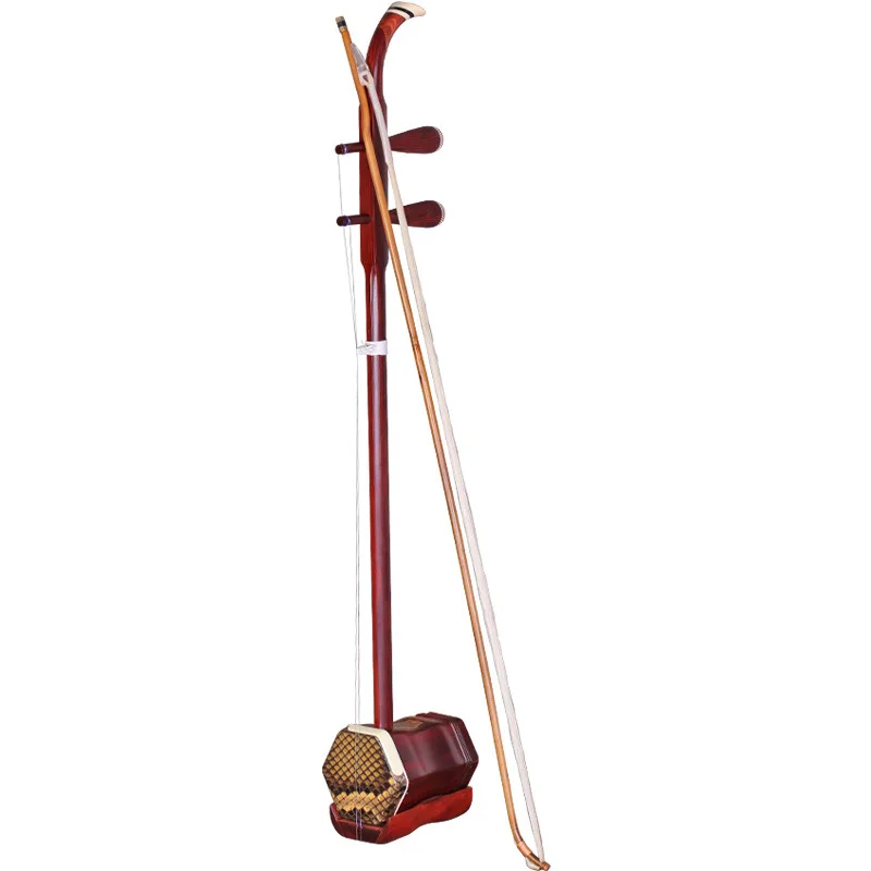 Chinese Dunhuang Erhu Sapele Ebony Erhu Professional Performance Music Instrument with full Accessories Stringed Instrument