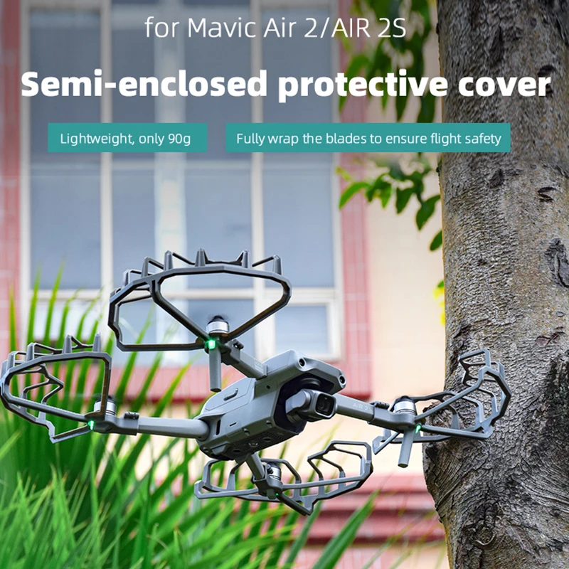 Propeller Protector BRDRC Propeller Guard for DJI Mavic AIR 2/AIR 2S Semi-enclosed Props Protector Cover Protecive Wing Fan Spare Part Accessories Drone Accessories Tripod Propeller Protection Kit