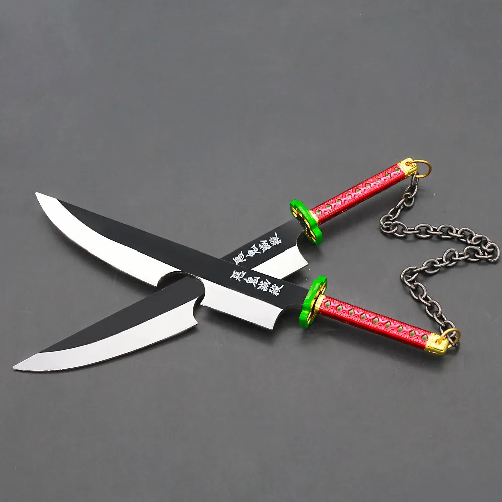 Demon killer Weapon Uzui Tengen Nichirin Blade The Sound Hashira Anime Peripheral Katana Sword Metal Weapon Model Boys Gift Toys 5