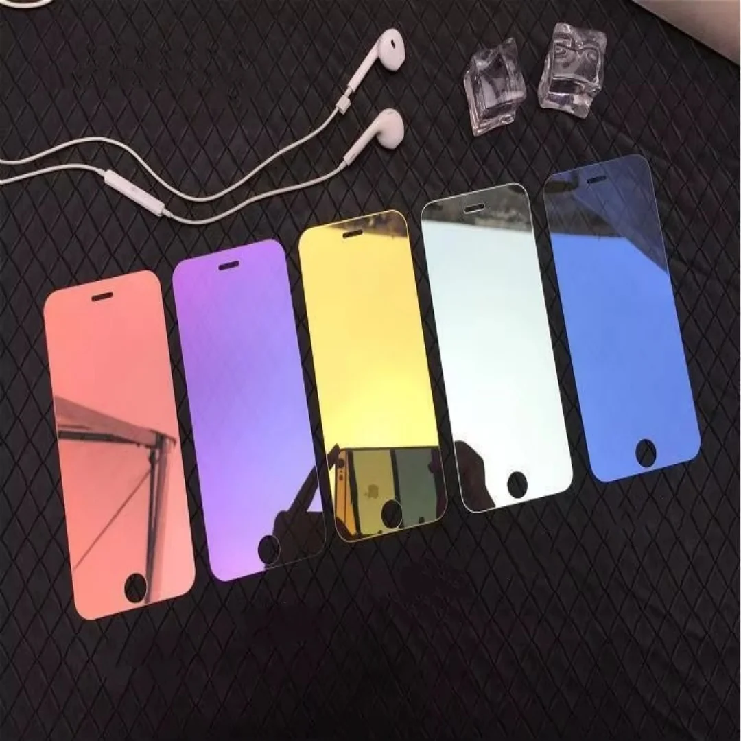 Luxury Colorful Mirror Tempered Glass For IPhone17 Screen Protector Glass Protective Film