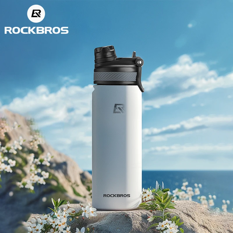 

ROCKBROS Новый велосипедный чайник из нержавеющей стали большой емкости Переносная чашка для воды с вакуумной чашкой теплоизоляция для холодной воды Mtb R