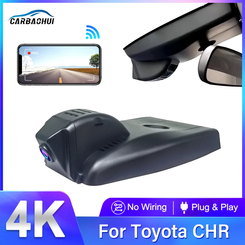 

4K 2160P Car Dvr Full HD Plug and play Wifi Video Recorder Dash Cam Car Dvr Camera For Toyota CHR IZOA 2017 2018 2019 2020