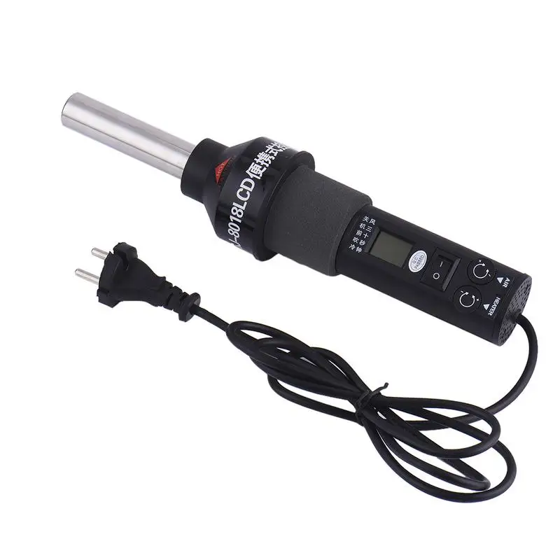 US EU Plug GJ-8019 Portable Hot Air Gun Solder Blower LCD Display Rework Station Adjustable Heat Device With Temperature Control 5