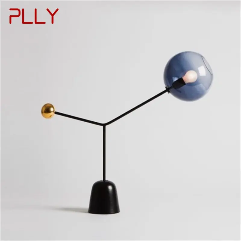 

PLLY Postmodern Table Lamp Creative Marble Bedside Desk Light LED Glass Simple Home Bedroom Living Room Decor