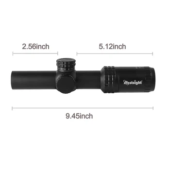 Bestsight 1-5x24 Hunting Rifle Scope Tactical Optical Sight Airsoft Air Hunting Compact Scope AR15 Sight 4