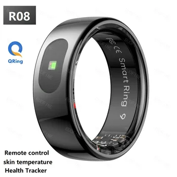 Qring Smart Ring R08 Donna Uomo Telecomando Monitor elettronico Temperatura corporea Monitoraggio del sonno Fitness per Iphone IOS 2025