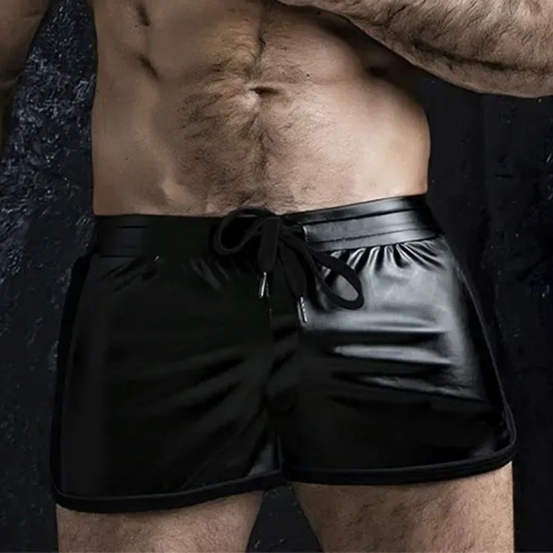 

Шорты Lederhosen мужские Трехминутные, дышащие спортивные, из искусственной кожи, Сращивание, для отдыха, мотоцикла