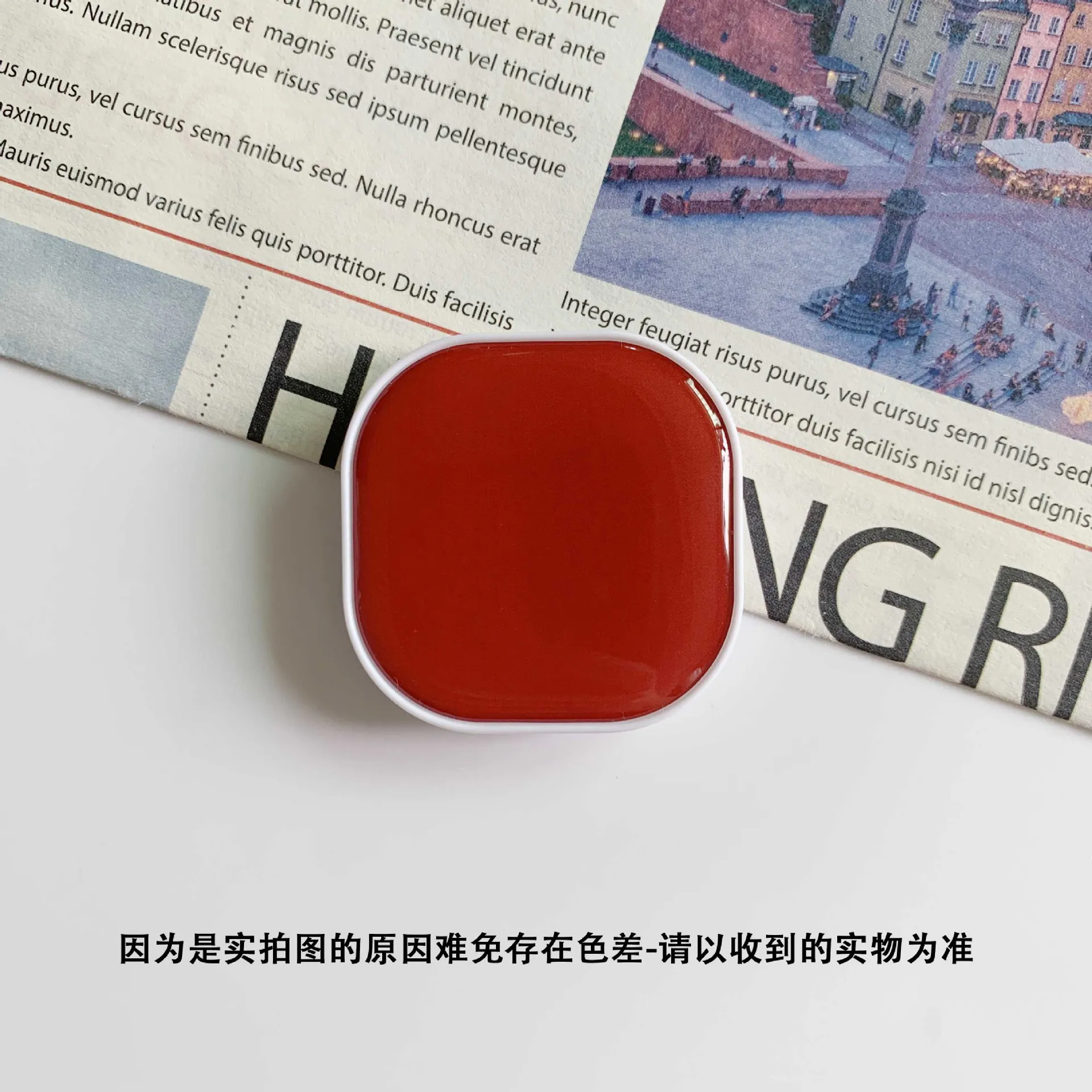 Chic Square Pop-Up Phone Grip and Stand Accessory