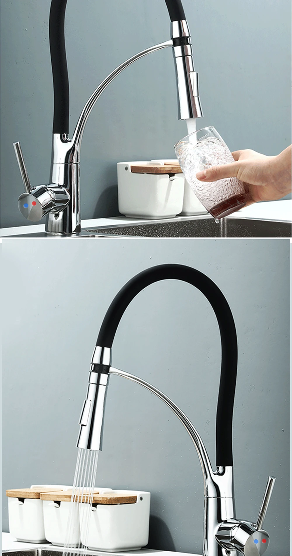 de purificação dupla, Torneira pia cozinha