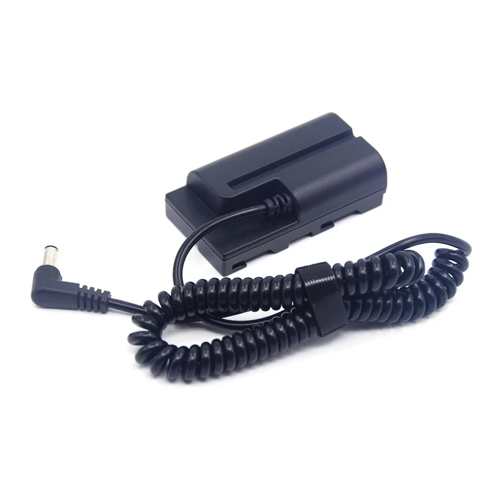 Np-F Np F550 Batteria Fittizia Dc 5.5X2.1Mm Spina Maschio Accoppiatore Cavo A Molla Per Sony Hxr-Nx5 Hxr-Nx100 Pxw-Z150 Nex-Fs100 Ac-Vl1