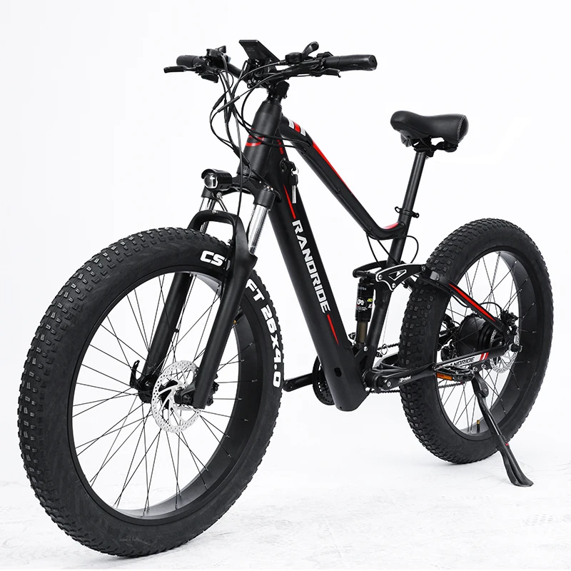 油圧ブレーキ付き男性用電動自転車,ビーチ用,26x Randride-YX90ワイド