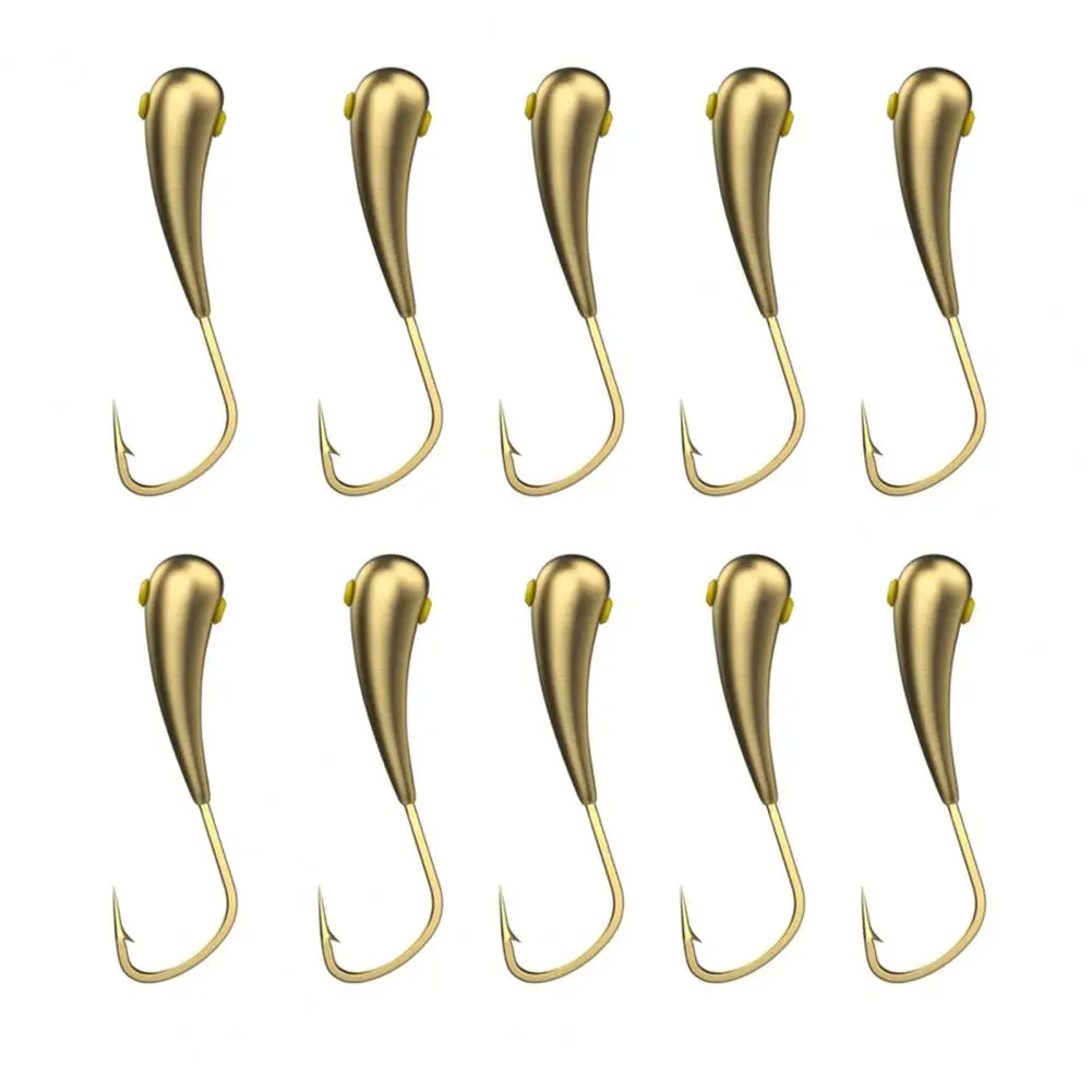 

10Pcs Fishing Hooks Rust-proof Compact Strong Penetrating Reusable Portable Sharp Crank Hooks Fishing Supplies рыбалка 낚시용품
